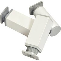 Shining House - 4 Stück verstellbare Möbelbeine, höhenverstellbare Tischbeine aus Metall, verstellbare Tischbeine für Küchenschränke, weiß (10 cm) von SHINING HOUSE