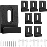 Shining House - 8-teiliges Metall-Spiegelklemmen-Set, Metall-Spiegelklemmen mit Schrauben, Gummi-Pads, Spiegelhalter für rahmenlose Montage, von SHINING HOUSE