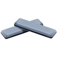 Shining House - 8x selbstklebende Teflon-Möbelgleiter - 70 x 19 mm (quadratisch) - Profi-Gleiter Stuhlgleiter/PTFE (Teflon) Gleiter von SHINING HOUSE