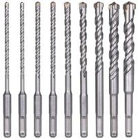 Shining House - 9-teiliges SDS-Plus-Bohrerset für elektrischen Bohrhammer zum Bohren von Stein, Beton, Ziegelwänden, Keramikfliesen (5, 6, 6, 8, 8, Shining House - 9-teiliges SDS-Plus-Bohrerset für elektrischen Bohrhammer zum Bohren von Stein, Beton, Ziegelwänden, Keramikfliesen (5, 6, 6, 8, 8, von SHINING HOUSE
