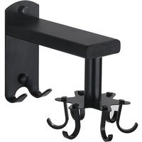 Shining House - Drehbarer Wandhaken für die Küche, 360° drehbarer Küchenutensilienhalter, 6 Haken, Küchenutensilienhalter, Wandutensilienhalter, für von SHINING HOUSE