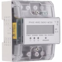 Shining House - Dreiphasenzähler Stromzähler Kalibrierter Energiezähler Digitaler dreiphasiger LCD-Stromzähler 4-Draht 5-100A 4P KWh Strom von SHINING HOUSE