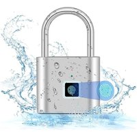 Shining House - Fingerabdruck-Schloss, wasserdichtes Fingerabdruck-Vorhängeschloss, USB-Aufladung, biometrisch, Hochsicherheitsschloss für von SHINING HOUSE