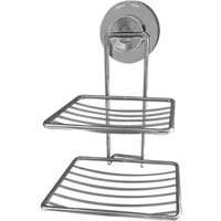 Shining House - Ohne Bohren Seifenschale aus Edelstahl für die Dusche mit Saugnapf, doppelschichtige Duschseifenschale, Seifenschale, Seifenkorb für Shining House - Ohne Bohren Seifenschale aus Edelstahl für die Dusche mit Saugnapf, doppelschichtige Duschseifenschale, Seifenschale, Seifenkorb für von SHINING HOUSE