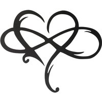 Shining House - Personalisierte Herz-Wanddekoration aus Stahl, Kunstdekor, Liebes-Wandschild, Kunst-Herz-Wanddekoration, Eisen-Metall-Skulpturen für von SHINING HOUSE