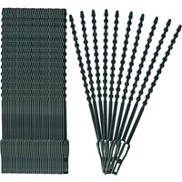 Shining House - Pflanzenbinder, verstellbar, flexibel, Kunststoff-Drehbinder, Gartenkabelbinder zur Unterstützung von Pflanzen und Ranken, 17 cm, 100 von SHINING HOUSE