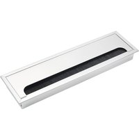 Shining House - Rechteckige Kabelabdeckung, 80 x 280 mm, für die Versenkung auf Schreibtischen, Tischen, Kabel-Organizer für Möbel, Kabeldurchlass Shining House - Rechteckige Kabelabdeckung, 80 x 280 mm, für die Versenkung auf Schreibtischen, Tischen, Kabel-Organizer für Möbel, Kabeldurchlass von SHINING HOUSE