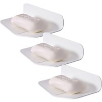 Shining House - Selbstentleerende Seifenschale, Gummi-Seifenschale, ohne Bohren, selbstentleerende Seifenschale, Duschseifenschalenhalter, für von SHINING HOUSE