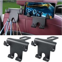 Stück Autositz-Haken, universeller Auto-Kopfstützen-Haken, Sitz-Kopfstützen-Haken, zum Aufhängen von Kleidung, Handtaschen und Einkaufstaschen von SHINING HOUSE