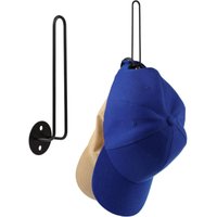 Shining House - Stück Hutaufbewahrungsregal, Kappenhalter, Organizer für die Wand, Hutaufhänger für die Tür, Hutständer, Hutständer, Schwarz von SHINING HOUSE