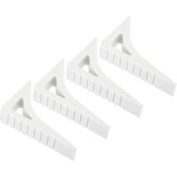 Shining House - Türstopper, 4 Stück, Türstopper, Gummi-Türstopper, Keil, kleiner Türkeil, robuster Fensterstopper für die Unterseite von Türen, von SHINING HOUSE
