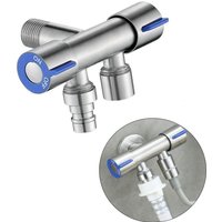 Shining House - Umschaltventil Eckventil Messing Universal 1/2' Steuerabsperrventil mit Griff für Duschkopf Toilette, Waschmaschine, Toilette, Garten von SHINING HOUSE