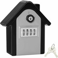 Wandmontierter sicherer Schlüsselkasten, Schlüsselkasten mit digitalem Code und Notschlüsseln, großer Schlüsselsafe im XL-Format, Schlüsselkasten für von SHINING HOUSE