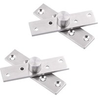 Shining House - stücke Pivot Scharnier Tür 360 Grad Schrank Schrank 75mm Länge Edelstahl von SHINING HOUSE