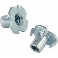 Shining House - T-Mutter-Klauenmutter, 4-Punkt-Mutter, Klauenverbindung, M6 x 9 mm, 50 Stück von SHINING HOUSE