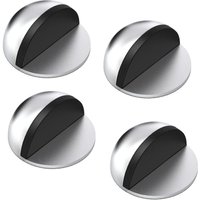 Shining House - Türstopper, 4er-Set Türstopper und Stopper aus Edelstahl mit Gummipuffern, selbstklebender Türstopper für alle harten Böden von SHINING HOUSE
