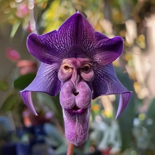 Affengesicht Iris Samen, seltene Sortenblumensamen, kalte resistente auffällige Blumenhart -Iris -Samen für Gartenbalkon Pflanzung H 1000 Stück von SHINROAD