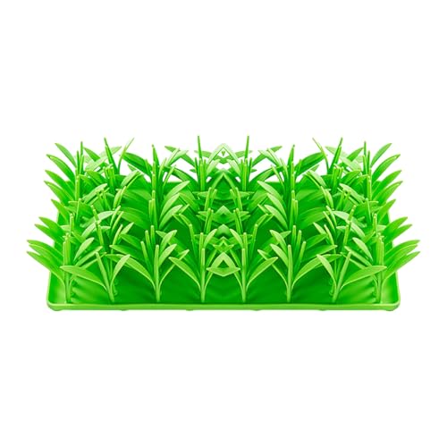 Haustier Futtermatte Silikon Gras für Hunde Langsam Haustiere Leicht zu Reinigen Umweltfreundlich Interaktives Spielzeug Leckerli Grün Haustier Futtermatte Silikon Gras für Hunde Langsam Haustiere Leicht zu Reinigen Umweltfreundlich Interaktives Spielzeug Leckerli Grün von SHINROAD