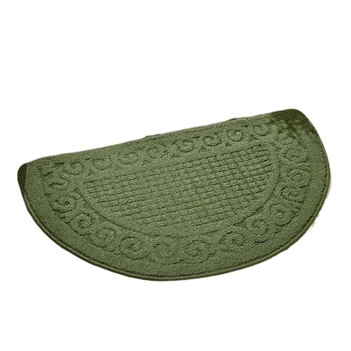 SHINROAD Anti-Schlupfmatte Nicht-Schlupftür ist sicher Hier EIN Produkttitel für die beschriebene Halbkreisform absorbiert Feuchtigkeits-Dirt-Verschleiß-resistenter Inneneingang Grün 1pc von SHINROAD