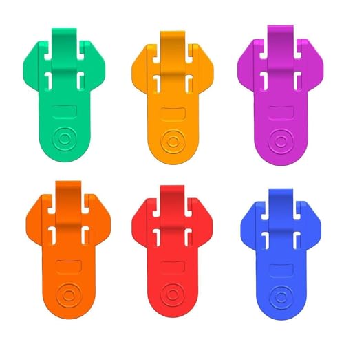 SHINROAD Buntes Opener -Set Family sammeln 6 PCs Handbuch Getränke Top Loop Tool für Pop -Cola -Aluminiumgetränk Shields Tab Cover Soda Picknicks Camping Mischfarbe von SHINROAD