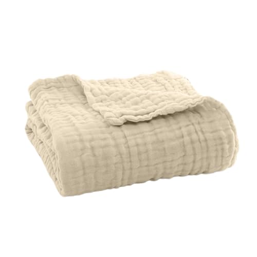 SHINROAD Easy Care Musselin Decke Sommer Couch werfen leichte Baumwolle atmungsaktive Komfortverpackung für Bettsofa Reise Urlaubs Maschine Waschbares vielseitig Hell beige 25 cm SHINROAD Easy Care Musselin Decke Sommer Couch werfen leichte Baumwolle atmungsaktive Komfortverpackung für Bettsofa Reise Urlaubs Maschine Waschbares vielseitig Hell beige 25 cm von SHINROAD