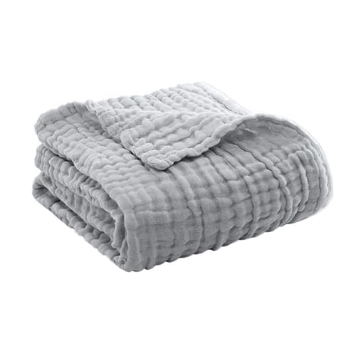 SHINROAD Easy Care Musselin Decke Sommer Couch werfen leichte Baumwolle atmungsaktive Komfortverpackung für Bettsofa Reise Urlaubs Maschine Waschbares vielseitig Hellgrau 25 cm SHINROAD Easy Care Musselin Decke Sommer Couch werfen leichte Baumwolle atmungsaktive Komfortverpackung für Bettsofa Reise Urlaubs Maschine Waschbares vielseitig Hellgrau 25 cm von SHINROAD