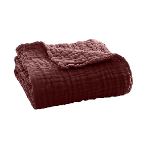 SHINROAD Easy Care Musselin Decke Sommer Couch werfen leichte Baumwolle atmungsaktive Komfortverpackung für Bettsofa Reise Urlaubs Maschine Waschbares vielseitig Weinrot 100cm SHINROAD Easy Care Musselin Decke Sommer Couch werfen leichte Baumwolle atmungsaktive Komfortverpackung für Bettsofa Reise Urlaubs Maschine Waschbares vielseitig Weinrot 100cm von SHINROAD