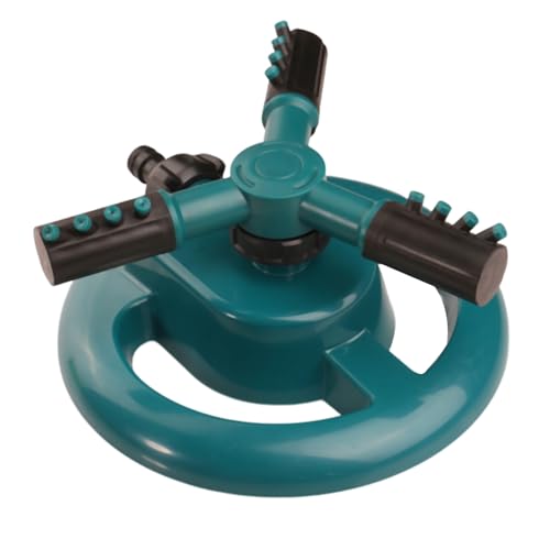 SHINROAD Einstellbarer Gartensprinkler anpassbarer Sprühfläche Hier ist sicher EIN Produkttitel für Rasen 360-Grad mit 3 Arm Design 3600 Quadratmeter 1pc von SHINROAD