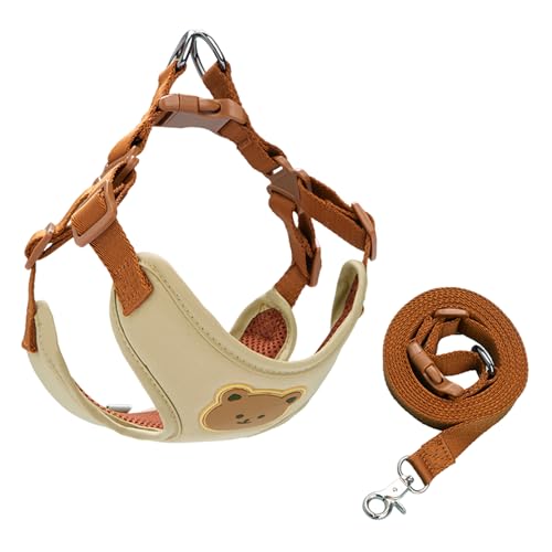 SHINROAD Hundegeschirr mit gepolstertem Griff, verstellbar, mit Liftunterstützung, Leine, Set, anatomisches Design, Weste, atmungsaktiv, bequem für kleine bis große Hunde, schnell beige, Größe S SHINROAD Hundegeschirr mit gepolstertem Griff, verstellbar, mit Liftunterstützung, Leine, Set, anatomisches Design, Weste, atmungsaktiv, bequem für kleine bis große Hunde, schnell beige, Größe S von SHINROAD