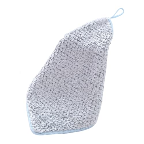 SHINROAD Korallenmerze Badetuch Flauschiger hautfreundlicher Kariertes Kariertes Textur mit starker Wasserabsorption Intimes Lanyard-Design leicht zu reinigen Schnellrocknen Blau von SHINROAD