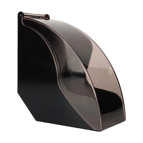 SHINROAD Lüfterpapier Rollenbehälter Clean Filter Storage Box Kaffeehalter Acrylabdeckungsregal für Heimküchenutensilien Notizen Servietten Multifunktional Schwarz von SHINROAD