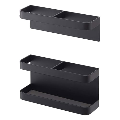 SHINROAD Moderner magnetischer Regenschirmhalter Regenschirmlagerungslösung Magnetisch Wandmontierter Regenschirm Ständerhöhe Einstellbarer Speicherhalter Schwarz von SHINROAD