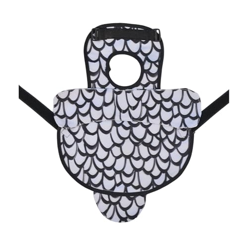 SHINROAD Sattel mit Huhn-Design, verstellbare Schürze, Weste, Jacke mit bunten Mustern, Federschutz, Geflügel, Sicherheitszubehör, Weiß SHINROAD Sattel mit Huhn-Design, verstellbare Schürze, Weste, Jacke mit bunten Mustern, Federschutz, Geflügel, Sicherheitszubehör, Weiß von SHINROAD