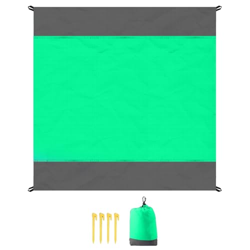 SHINROAD Tragbare Outdoor-Matte, Strand, wasserdicht, faltbar, Camping, Picknickdecke, leicht, feuchtigkeitsbeständig, langlebig, für Reisen für Picknicks, kompakt, einfach, Grün, Größe M SHINROAD Tragbare Outdoor-Matte, Strand, wasserdicht, faltbar, Camping, Picknickdecke, leicht, feuchtigkeitsbeständig, langlebig, für Reisen für Picknicks, kompakt, einfach, Grün, Größe M von SHINROAD