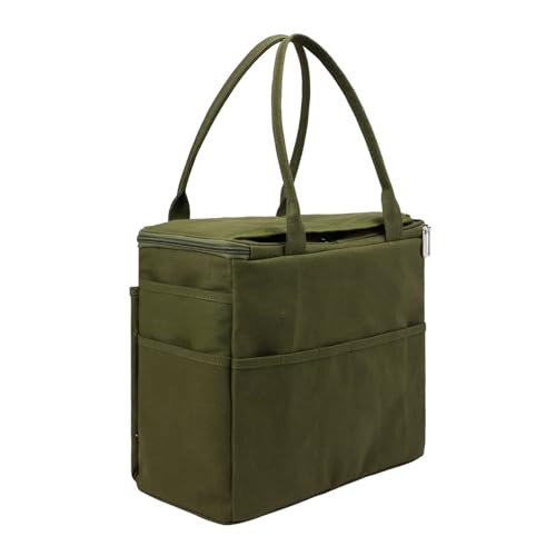 SHINROAD Tragetasche mit ergonomischem Griff, für handwerkliches Garn, Aufbewahrungstasche, leicht, tragbar, Strick-Organizer mit mehrschichtigen Taschen, Grün SHINROAD Tragetasche mit ergonomischem Griff, für handwerkliches Garn, Aufbewahrungstasche, leicht, tragbar, Strick-Organizer mit mehrschichtigen Taschen, Grün von SHINROAD