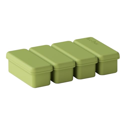SHINROAD Unabhängige Fächer Eishersteller Silikon Gefrierschrank Lebensmittel Formen Würfelschale mit Deckel langsam schmelzend großer Schimmel für Ladensuppensauce Brühe Lebensmittelqualität Grün SHINROAD Unabhängige Fächer Eishersteller Silikon Gefrierschrank Lebensmittel Formen Würfelschale mit Deckel langsam schmelzend großer Schimmel für Ladensuppensauce Brühe Lebensmittelqualität Grün von SHINROAD