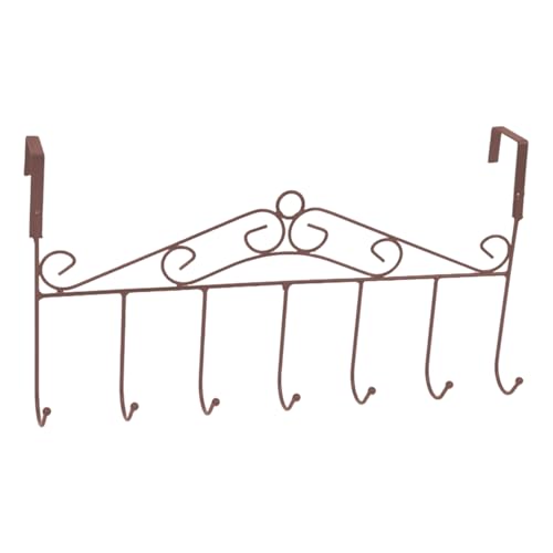 SHINROAD Wandmontiertes Aufbewahrungsregal, robuster Haken, Wandmontage, Mantel mit Haken, langlebiger Eisen-Organizer für Hüte, Handtücher, Kleidung, einfache Installation, Kaffee, schwer von SHINROAD