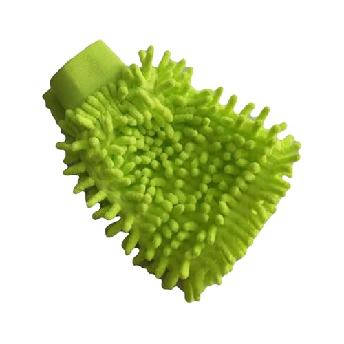 Soft Touch Autowaschhandschuh, Reinigungshandschuhe, Fusseln, hochsaugfähig, hochdichte, nicht scheuernde Handschuhe für Details, maschinenwaschbar, Chenille, Grün Soft Touch Autowaschhandschuh, Reinigungshandschuhe, Fusseln, hochsaugfähig, hochdichte, nicht scheuernde Handschuhe für Details, maschinenwaschbar, Chenille, Grün von SHINROAD