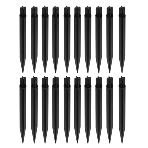 Zuverlässiger Ersatz für Außenpfähle, Solar-Weglicht-Heringe, 20 Stück, Lampen-Ersatz-Weglichter, Spikes, hohe Festigkeit, rostfrei, einfach zu installieren, 20 Stück von SHINROAD