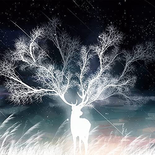 Wandteppich Wandbehang Hirsch,Wandbehang Wandtuch Elch Meteor Im Morgennebel,Abstrakte Kunst Tapestry Wall Hanging, Wandteppich Psychedelic Wanddeko für Schlafzimmer Wohnzimmer Wohnheim,130x150cm Wandteppich Wandbehang Hirsch,Wandbehang Wandtuch Elch Meteor Im Morgennebel,Abstrakte Kunst Tapestry Wall Hanging, Wandteppich Psychedelic Wanddeko für Schlafzimmer Wohnzimmer Wohnheim,130x150cm von SHINY WENDY