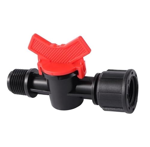 1pc 1/2 "3/4" Weiblich Männlich Gewinde Mini Ball Wasser Ventil Garten Wasser Anschluss Tropf Bewässerung Ventil Schlauch schalter Wasser Controller(Black-01) von SHIOFRCN