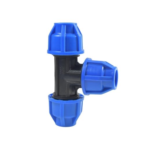 SHIOFRCN 1 Stück 20/25/32/mm Pe-Rohr T-Anschluss Reduzierstück Wasserverteiler PVC-Wasserrohr 3-Wege-Verbindung(32 x 32 x 32mm) von SHIOFRCN