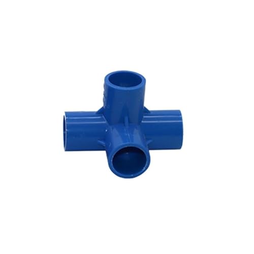 SHIOFRCN 1 Stück 20/25/32 mm Innendurchmesser. PVC-Rohr 4-Wege-Anschluss Industrie Wasserrohranschlüsse Wasserversorgung und Entwässerung Stereoverbindungen(Blue,20mm) von SHIOFRCN