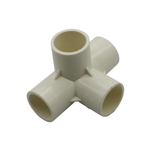 SHIOFRCN 1 Stück 20/25/32 mm Innendurchmesser. PVC-Rohr 4-Wege-Anschluss Industrie Wasserrohranschlüsse Wasserversorgung und Entwässerung Stereoverbindungen(White,20mm) von SHIOFRCN