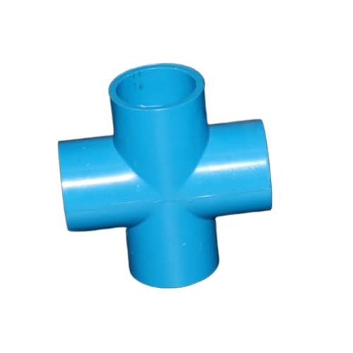 SHIOFRCN 1 Stück 4-Wege-, 3-Wege-, Winkel-, gerader Anschluss Innen 32 mm PVC-Rohrverbindung Gartenbewässerung Wasserrohranschlüsse Aquariumbeschläge(Blue) von SHIOFRCN
