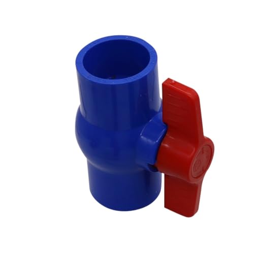 SHIOFRCN 1 Stück Innendurchmesser 20/25/32/40 mm PVC-Kugelhahn 3 Farben optional Schiebe-Sanitär-Kunststoff-Reparatur-Verbindungsrohrschalter(Blue,32mm) von SHIOFRCN