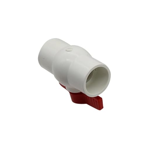 SHIOFRCN 1 Stück Innendurchmesser 20/25/32/40 mm PVC-Kugelhahn 3 Farben optional Schiebe-Sanitär-Kunststoff-Reparatur-Verbindungsrohrschalter(White,32mm) von SHIOFRCN