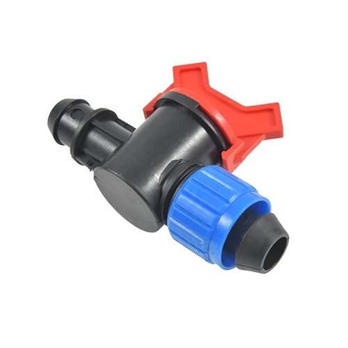 SHIOFRCN 10 stücke 16mm Bis 20mm Pe Schlauch Garten Wasserhahn Mit Kontermutter 20mm Schlauch Bewässerung Wasser Ventil 20PE Rohr Schloss Bypass Ventil Mit Gummi Pad von SHIOFRCN