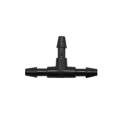 SHIOFRCN 1000 Stück 1/8 Zoll Schlauch-T-Anschluss Wasserverteiler 4/7 3/5 Schlauch Gartenbewässerung Wasser-T-Stück Barb Tropfbewässerungsarmaturen von SHIOFRCN