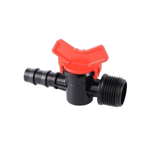 SHIOFRCN 1PC 3/4 "Außengewinde Auf 13mm Rohr Interface Bypass Ventil Garten Gewächshaus Landwirtschaft Wasser Rohr Wasser Schalter PVC PE Rohr Adapter von SHIOFRCN